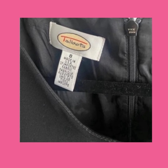 Talbots Dress Women’s Black Midi Classic Gold Buttons - Picture 5 of 7